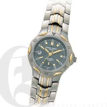 Charles Hubert Premium Solid Titanium Ladies Grey Dial Two Tone Watch with Date 6654-J