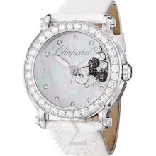 Chopard Womens Happy Sport Round Mickey Mouse Diamond Watch 288524-3005