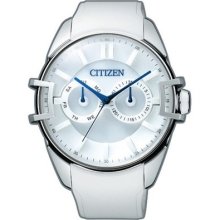 Citizen Eco-drive Eyes Ao9010-02a Men's Wrist Watch White Japan