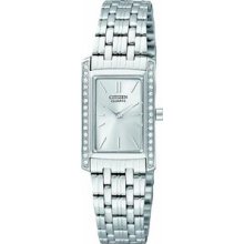 Citizen Women`s Silver Tone Stainless Steel Quartz Watch