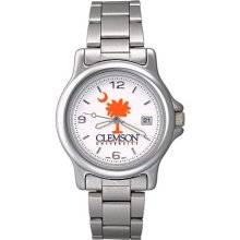 Clemson University Watch in Stainless Steel - Varsity Men's