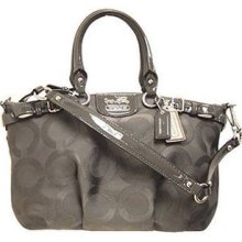 Coach Madison Op Art Flint Sophia Satchel Purse Shoulder Bag 18619