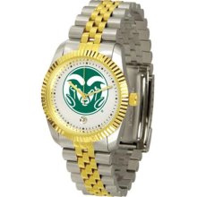Colorado State Rams CSU Mens Steel Executive Watch