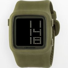 Converse Scoreboard Icon Olive Green Silicone Digital Chronograph