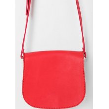 Cooperative Classic Saddle Flap Crossbody Bag: Red One Size W_acc_bags