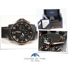 Corum Watch Admiral Cup Challenge 44 Regata 18K Red Gold Chrono Auto Rubber Mint - Black - Rubber