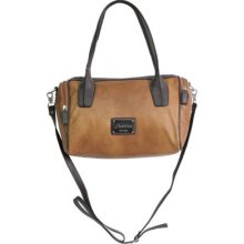 Crafted From Faux Leather.outer Zip Pockets. Medium Size Bag. Tote Purse Handbag
