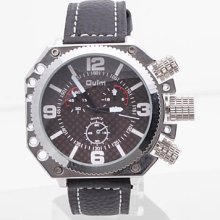 Crazy Sale Men's Boy's Analog Quartz Fashionable Wrist Watch Black M945b