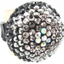 Crystal Stones Stretch Ring jewelry designer inspired
