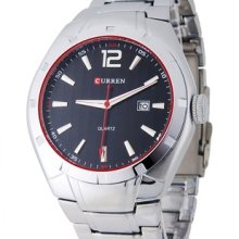 Curren 8103 Casual Analog Stylish Men Analog Wrist Watch Stainless Steel Black
