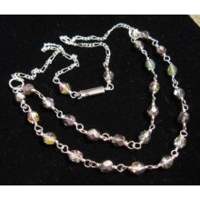 Czech Crystal Wire-wrapped Necklace