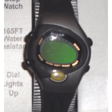 Deco Emo Industrial Watch Digital Waterproof 165' Black Silver Light Clock Woman