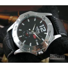Designer Mens Mechanical Automatic Watch Date Leather 2013 Fashion N