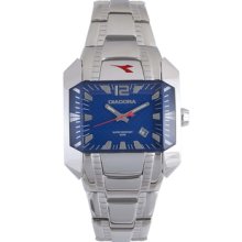 Diadora Woman's Blue Dial Stainless Steel Date