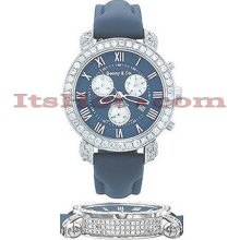 Diamond Benny Co Watch Mens 4ct Navy