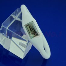 Digital Silicone Rubber Jelly Anion Negative Ion Sports Wrist Watch White