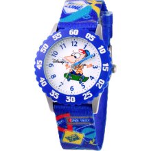 Disney Phineas And Ferb Stainless Steel Time Teacher Watch - Kids