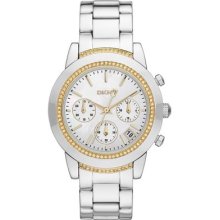 Dkny Street Smart Stainless Chrono Ladies Watch Ny8588 Low Inter Shipping
