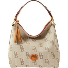 Dooney & Bourke JQ743 BN Brown Zipper Top Bag