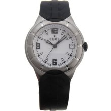 Ebel Type E Men's Sport Watch With White Dial Rubber Strap E9187c41/06c35606 Wat