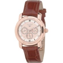 Elyse Hermes 25032 Men's Automatic Movement Watch With Leather Strap