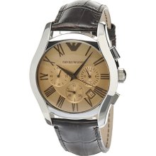 Emporio Armani Classic Brown Leather Chronograph Men's Watch Ar1634
