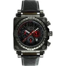 Equipe E305 Gasket Quartz Chronograph Watch with 24-hr Mode Indicator