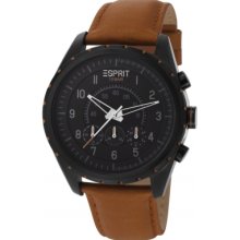 ES105351003 Esprit Mens Colossal Chronograph Brown Watch