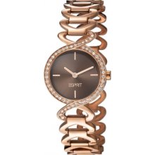 ES106282011 Esprit Ladies Fontana Crystal Rose Gold Watch