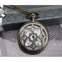 Factory Sale 6pcs Flower Handmade Quartz Pocket Watches Necklace Wat