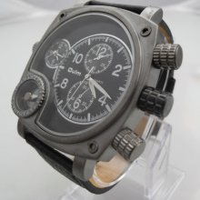 Fashio Mens Military Double Zone Quartz Sports Watch