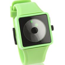 Fashion Silicone Band Quartz Watch(Green) Wrist