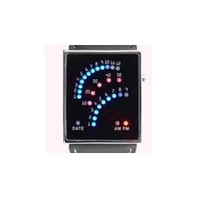 fashionable men quartz jelly fan shaped led digital wrist watches