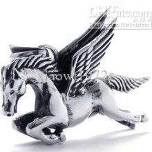 Fashionable Men's Jewelry Men's Stainless Steel Pegasus Pendant Neck