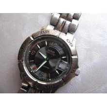 Fathers Day - Guess Waterpro Adjustable Quartz Watch - Vintage Watch - Silvertone Wrist Watch