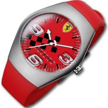 Ferrari SF Pit Stop Steel Watch Red