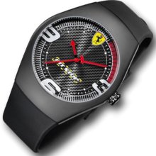 Ferrari SF Pit Stop Carbon Watch Black Red Dial