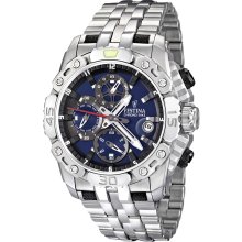 Festina Mens Tour De France Stainless Watch - Silver Bracelet - Blue Dial - F16542-2