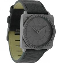 Firetrap Ladies Watch, Dark Grey Leather Strap, Bgs038