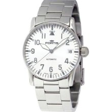 Fortis Women's 621.10.12 M Flieger Automatic Date Stainless Steel ...