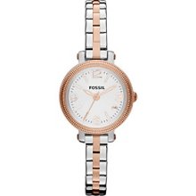 Fossil Women's Heather ES3217 Silver Stainless-Steel Analog Quartz Watch with Silver Dial