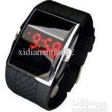 Freeshipping.brand New.black Sport Led Digital Wrist Watch Mens Unis