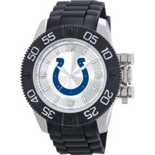Game Time Nfl-Bea-Ind Men'S Nfl-Bea-Ind Beast Indianapolis Colts Round Analog Watch