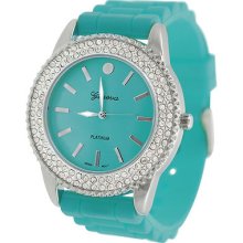 Geneva Platinum Rhinestone Accent Watch (Geneva Platinum Womens Watch)
