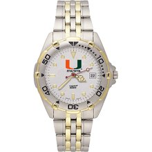 Gents NCAA University Of Miami Hurricanes Watch In Stainless Steel