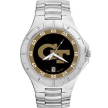 Georgia Tech Yellow Jackets Mens Stainless Pro II Watch