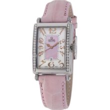 Gevril Women's 7248RE Mini Quartz Avenue of Americas Pink Diamond ...