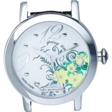 Gio Monaco Women's 790-F Season White Spring Dial Alligator Leath ...