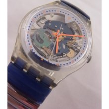 Gk215 Swatch 1996 Color Fish Fluorescent Authentic Art