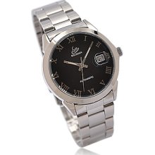 Gorgeous Men Stainless Steel Mechanical Wrist Watch M10